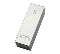 Yhenlovtt Lot de 5 blocs de mesure 0,5 à 100 mm avec certificat d'étalonnage, blocs de mesure en acier pour atelier et inspection de métrologie dimensionnelle