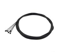 Yhenlovtt Lot de 5 câbles de dérailleur intérieur PTFE en acier galvanisé pré-étiré 2,1 m pour VTT vélo pliant Noir
