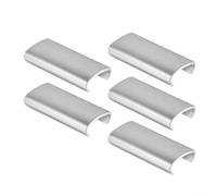 Yhenlovtt Lot de 5 clips de contrepoids pour raquette de pickleball, 16 mm pour protection des bords avec absorption des chocs, optimiseur d'équilibre pour l'entraînement et la compétition, argenté