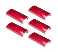 Yhenlovtt Lot de 5 clips de contrepoids pour raquette de pickleball, 16 mm pour protection des bords avec absorption des chocs, optimiseur d'équilibre pour l'entraînement et la compétition, rouge