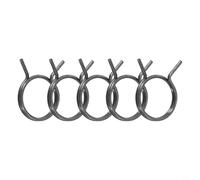 Yhenlovtt Lot de 5 ressorts de poignée de porte de pelouse en acier inoxydable pour réparation de loquet de levier - Convient aux poignées d'intérieur droitières et gauchères - Noir (FMTB-MSNH-F)