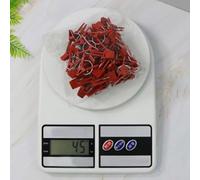 Yhenlovtt Lot de 50 clips de greffage en plastique pour concombre, aubergine et pastèque, design rond et plat, support sécurisé des plantes (bouche plate)