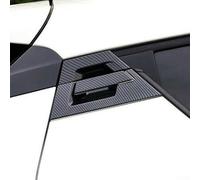 Yhenlovtt Lot de 6 autocollants décoratifs en fibre de carbone pour poignée de porte arrière C-HR 2016-2021