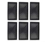 Yhenlovtt Lot de 6 plateaux de démarrage pour germination des plantes - Kit de démarrage en polypropylène noir pour plateaux de plantation durables (avec trous)