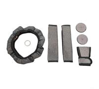 Yhenlovtt Lot de 7 accessoires en strass pour intérieur de voiture avec housse de volant de 38 cm, housses de ceinture de sécurité et dessous de verre pour un meilleur confort de conduite (coloré)