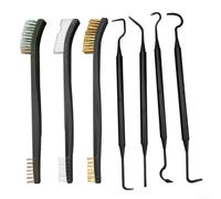 Yhenlovtt Lot de 7 crochets de brosse métallique pour enlever la rouille en acier et laiton avec outils compatibles avec Dremel Rotary Metal