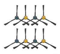 Yhenlovtt Lot de 8 brosses latérales de rechange pour aspirateur robot Eureka E10S, compatible avec M9, NERE10s, A8 Plus, Aurum PRO 6241, noir