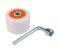 Yhenlovtt Lot de 8 roues de patins à roulettes 58 x 32 mm/58 x 39 mm avec roulements en acier à haute teneur en carbone pour quad et rollers à double rangée, PU pour Mate (orange (92A))