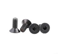 Yhenlovtt Lot de 8 vis à taquet compatibles avec verrou de montage pour chaussures en acier 109 haute résistance pour fixations de pédales de vélo Noir