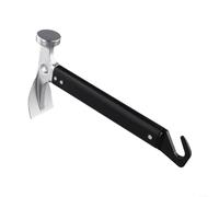 Yhenlovtt Marteau de tente de camping avec arrache-clou et décapsuleur, maillet extérieur à double tête en acier inoxydable avec antidérapant, outil en alliage d'aluminium pour randonnée, randonnée et