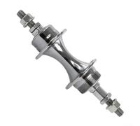 Yhenlovtt Moyeu arrière, moyeu à disque à 36 trous pour 6-9 vitesses, construction en acier de fer, longueur 180-190 mm, finition argentée pour la plupart des vélos