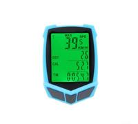 Yhenlovtt Ordinateur étanche avec rétroéclairage LCD - Compteur de vitesse et compteur kilométrique filaire pour vélo, mesure, distance, calories, température - Compatible avec la plupart des vélos (B