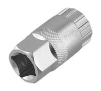 Yhenlovtt Outil de démontage de cassette de vélo - Clé à douille cannelée à 12 dents pour l'entretien du vélo avec tige de guidage centrale - Acier à haute teneur en carbone (un style régulier)
