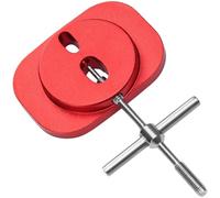 Yhenlovtt Outil de retrait de roulement de moulinet de pêche en alliage d'aluminium pour remplacement de roulement de bobine, compatible avec les bobines d'essieu long et court, kit de réparation