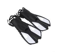 Yhenlovtt Palmes de plongée professionnelles personnalisables pour adultes - pour un entraînement facile à transporter, palmes en silicone avec tuba et divan (blanc)