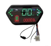 Yhenlovtt Panneau de contrôle LCD pour vélo 48 V 60 V 72 V E-For Bike Scooter Moteur Tableau de bord avec interface 6 broches et boucle à vis M