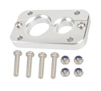 Yhenlovtt Passage de pare-feu pour faisceau de câblage, œillet de câble de rechange en alliage d'aluminium avec trous de 1,9 cm et 2,8 cm, aucun œillet nécessaire, pour Terminator X Max - Argent/noir