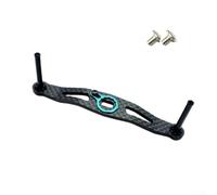 Yhenlovtt Pêche en fibre de carbone pour poignée Rocker Daiwa et moulinets Baitcasting Abu avec tige de 8/5 mm, trou facile à transporter pour améliorer 10 g (bleu)