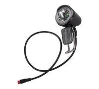 Yhenlovtt Phare avant LED pour vélo électrique - Lampe étanche compatible avec alimentation 6-60 V avec support de montage - Noir (étanche)