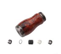 Yhenlovtt Poignée de pêche de rechange avec poignée en plastique et bois, compatible avec les moulinets DAIWA et Spinning ou Baitcasting, y compris (palissandre)