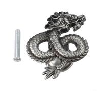Yhenlovtt Poignées de cuisine en alliage de zinc pour enfants - En forme de dragon - En forme de dragon - En étain antique