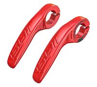 Yhenlovtt Poignées de vélo de qualité supérieure avec extrémités en carbone - Ergonomiques, légères et confortables (rouge)