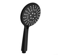 Yhenlovtt Pommeau de douche rond de 12 cm pour modes de pulvérisation modernes et technologie enrichie en oxygène Grand pommeau de douche tournesol noir avec 3