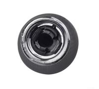 Yhenlovtt Pommeau de levier de vitesse 6+R en cuir noir et plastique compatible avec CR-V 2006-2011 3e génération, remplacement de transmission manuelle à 6 vitesses avec marche arrière pour mise à