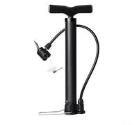 Yhenlovtt Pompe à pied pour vélo avec pompe à pédale de pression pour Presta/pour valves Schrader/Dunlop Jauge 130 PSI Elite Pression Aluminium