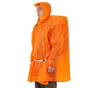 Yhenlovtt Poncho de pluie imperméable ultra léger avec housse de sac à dos pour camping, randonnée, activités de plein air - Bleu (ORANGE S)