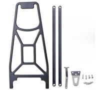 Yhenlovtt Porte-bagages arrière pliable pour vélo en aluminium CNC compatible Pline Cline, 340 x 140 mm, 353 g en alliage léger avec support (noir)