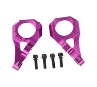 Yhenlovtt Potence à montage direct, pour fourche à double couronne, rehausseur de guidon de 31,8 mm, pour VTT DH et abeilles légères, alliage d'aluminium CNC 6061, noir, violet, orange, argent (violet