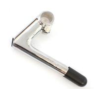 Yhenlovtt Potence de vélo en alliage d'aluminium avec angle de moins 17 degrés, taille 80 x 150 mm pour fourche avant de 22,2 mm et diamètre de guidon de 25,4 mm (noir)