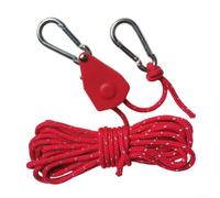 Yhenlovtt Poulie de randonnée 4 mm en nylon durable modifiable avec boucle pour tente - Cordon coupe-vent pour extérieur - 2 m - Fonction voyage (E)