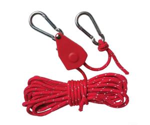 Yhenlovtt Poulie de randonnée 4 mm en nylon durable modifiable avec boucle pour tente - Cordon coupe-vent pour extérieur - 2 m - Fonction voyage (E)