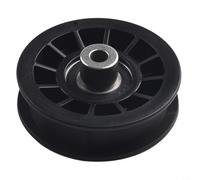 Yhenlovtt Poulie de renvoi plate pour tracteur de tondeuse à gazon Craftsman 532194327 194327, noir, diamètre extérieur de 8,9 cm, hauteur et diamètre intérieur