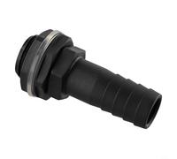 Yhenlovtt Raccord de réservoir d'eau en plastique avec écrou de trop-plein 3 sur 4 pour filetage BSP plus rondelle de 2,5 cm ou rondelle de trop-plein incluse pour semelle de pouce plus pluie dans le