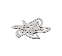 Yhenlovtt Règle de bracelet de montre pochoir pour bracelets en cuir, outil de mesure en acier inoxydable avec jauge d'angle arrondi, 2 mm d'épaisseur pour réparation de montres (D)