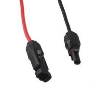 Yhenlovtt Répartiteur de câble d'extension 4 en 1 pour panneau solaire avec connecteurs XT6, Anderson et DC 5,5 mm, câble robuste 12 AWG de 1 m pour centrales électriques portables