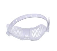 Yhenlovtt Repose-poignet en silicone doux et ergonomique, taille 15 x 10 x 5 cm, pour le confort de bureau et de jeu, compatible avec Master4 (blanc)