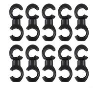 Yhenlovtt S-type pour C-type Plus Management (5 options de couleur) Organisateur de câbles Clips Route Mountain Wire pour vélo Plus Nylon pour vélo (Noir)