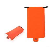 Yhenlovtt Sac de camping ultra léger et pliable en nylon avec pompe pour le remplissage et l'air Plus sac de couchage gonflable (orange)