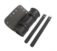 Yhenlovtt Sac de voyage pour moto - Sac de selle pour la plupart des motos et vélos électriques - Sac à outils en cuir synthétique - Sacoche latérale avec ajustement universel - Noir