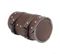 Yhenlovtt Sac de voyage pour moto - Sac de selle pour la plupart des motos et vélos électriques - Trousse d'outils en cuir synthétique - Sacoche latérale avec ajustement universel élevé - Marron