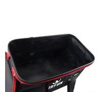 Yhenlovtt Seau pliable avec couvercle en maille pour Eva Keeper Appâts Sea Box pour eau douce Plus stockage de pêche mobile pêche poisson vivant (35 cm)