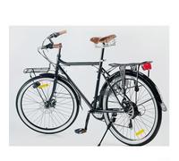 Yhenlovtt Selle amortissante avec absorption en cuir de vachette pour vélo de route de montagne avec housse à trois ressorts et disposition orientée vers l'utilisateur pour plus de confort