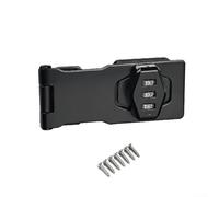 Yhenlovtt Serrure à combinaison multifonctionnelle en alliage de zinc avec boulon de 7,6 cm et 10,2 cm pour tiroir, armoire, réfrigérateur, sécurité antivol - Noir (10,2 cm noir)