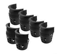 Yhenlovtt Sextet Lot de 4 poches latérales de rechange pour piscine, 2 poches de billard en plastique noir