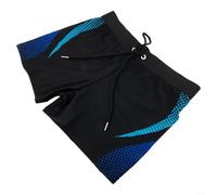Yhenlovtt Short de bain pour homme à séchage rapide en nylon polyester avec cordon de serrage élastique à la taille doublé (bleu)