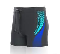 Yhenlovtt Short de bain pour homme à séchage rapide en nylon polyester avec cordon de serrage élastique à la taille doublé (bleu)